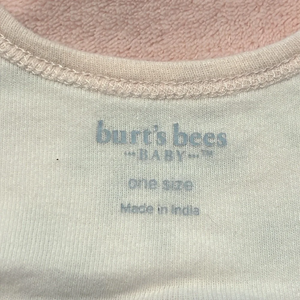Set of 5 Burt’s Bees Organic 100% cotton Baby girl bibs